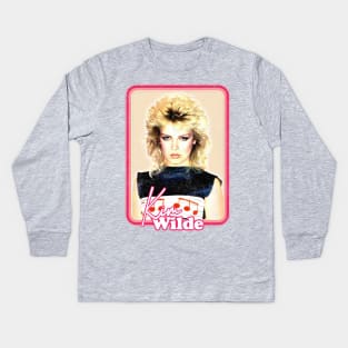 Kim Wilde / 80s Aesthetic Fan Art Design Kids Long Sleeve T-Shirt